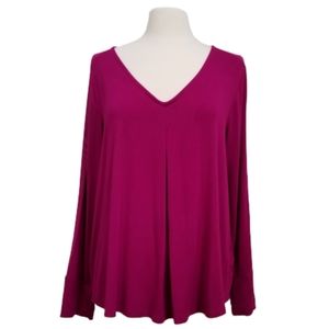 Cable & Gauge fuschia top